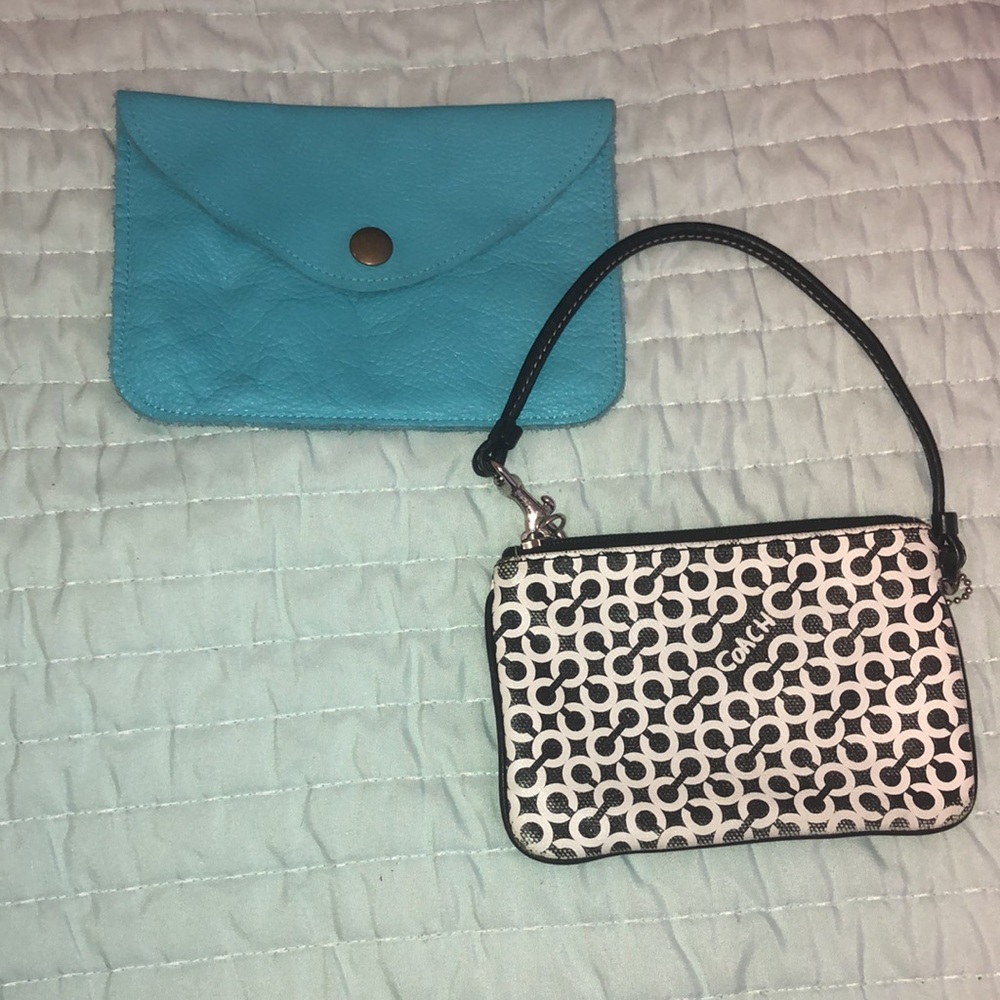COACH Petite Hand Bag + mini Leather bag